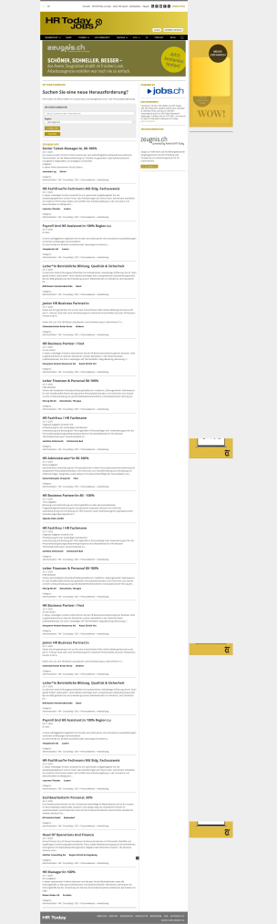 Project Showcase: Swiss HR Media & Professional Resource Portal