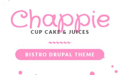 Chappie Cupcake - Food and Recipe Drupal Theme