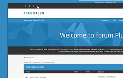 Forum Plus - Responsive Drupal Forum Theme