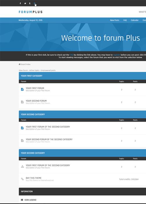 Forum Plus - Responsive Drupal Forum Theme