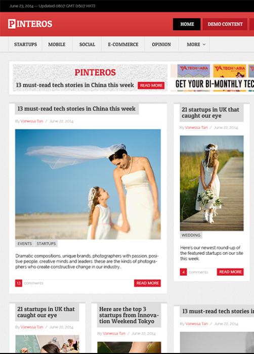 Pinteros D8 - Freestyle Responsive Drupal Theme