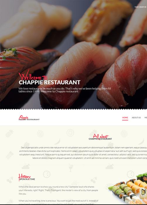 Chappie Sushi Bar - Responsive Restaurant & Bar Theme