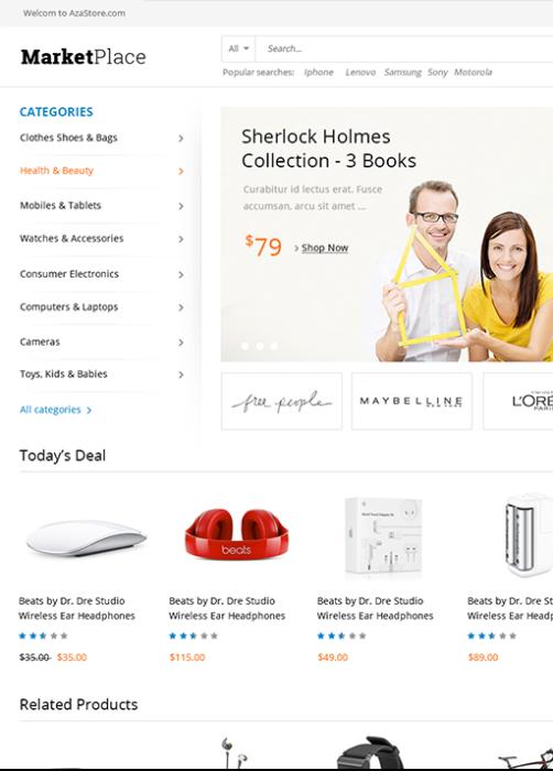 Marketplace - Responsive Ecommerce Drupal Theme