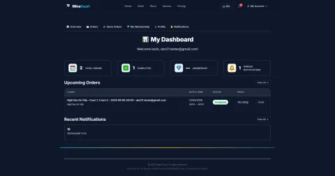For players: manage your bookings
