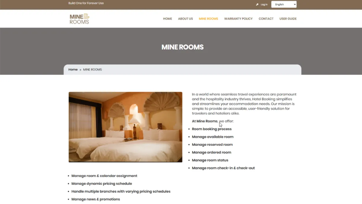 Mine Rooms, screen 1