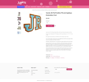 Apex Embroidery Designs, screen 9