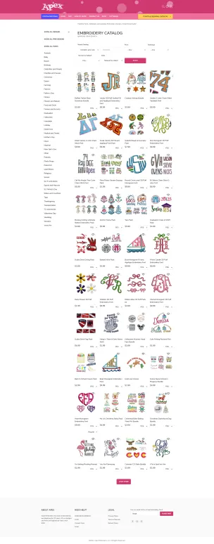 Apex Embroidery Designs, screen 10