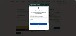 7. Payment Paypal login