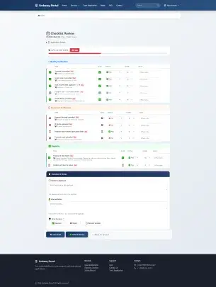 Review Application Checklist