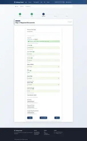 Upload image passport