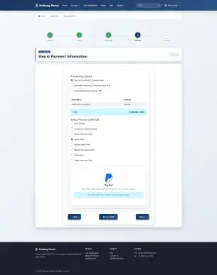 Step 4: Payment Information
