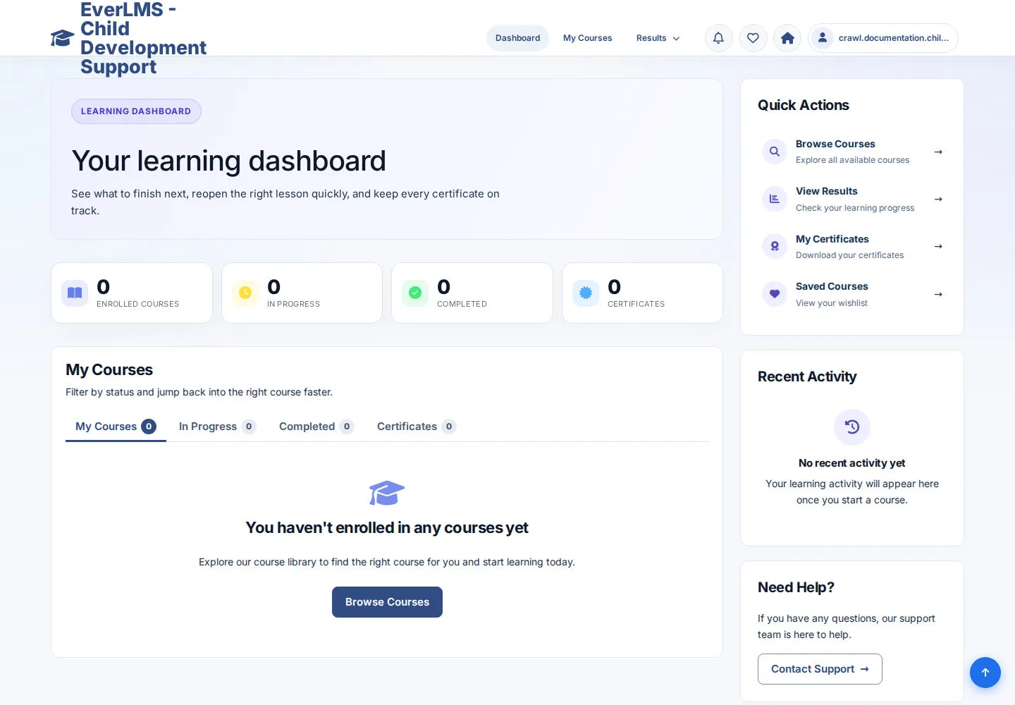Choose a personal learning task