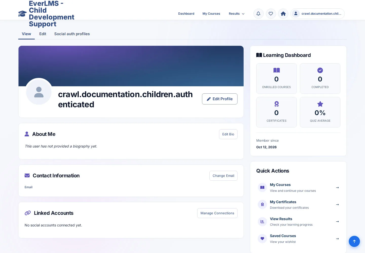Review your profile