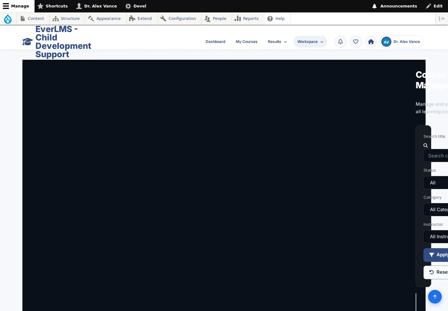 Review the Course library
