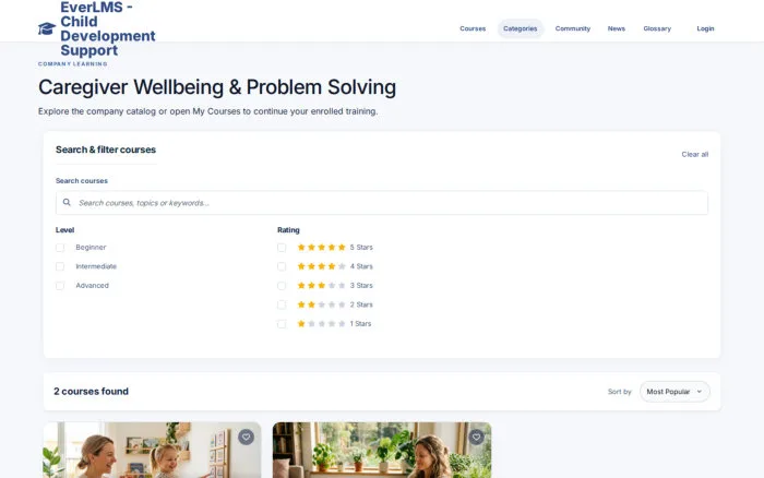 Caregiver Wellbeing & Problem Solving | EverLMS - Child Development Support