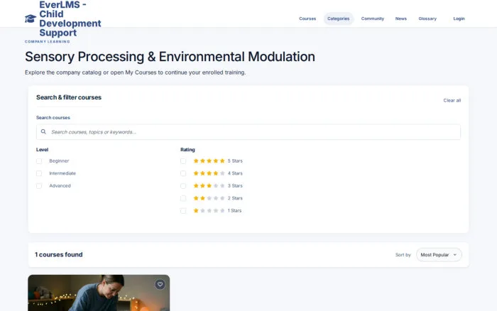 Sensory Processing & Environmental Modulation | EverLMS - Child Development Support