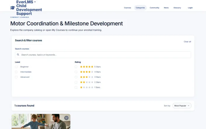 Motor Coordination & Milestone Development | EverLMS - Child Development Support