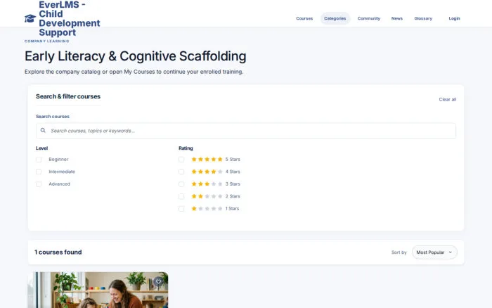 Early Literacy & Cognitive Scaffolding | EverLMS - Child Development Support