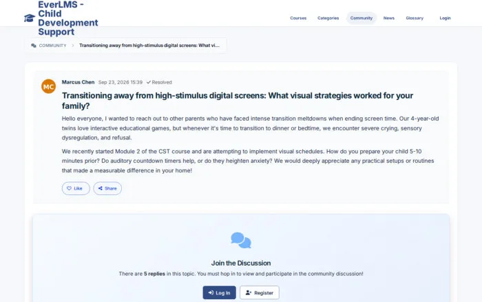 Transitioning away from high-stimulus digital screens: What visual strategies worked for your family? | EverLMS - Child Development Support