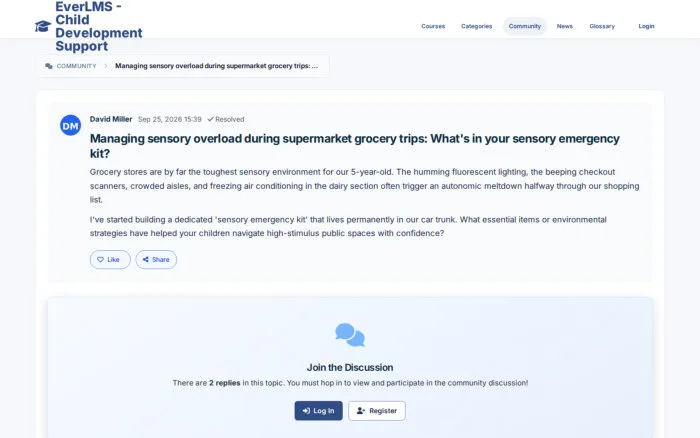 Managing sensory overload during supermarket grocery trips: What's in your sensory emergency kit? | EverLMS - Child Development Support