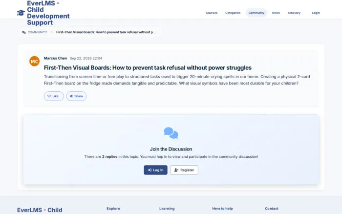 First-Then Visual Boards: How to prevent task refusal without power struggles | EverLMS - Child Development Support