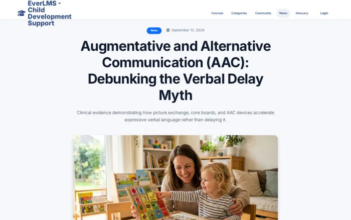 Augmentative and Alternative Communication (AAC): Debunking the Verbal Delay Myth | EverLMS - Child Development Support