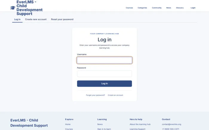 Log in | EverLMS - Child Development Support