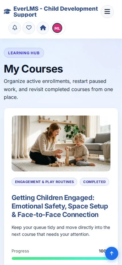 My Courses | EverLMS - Child Development Support