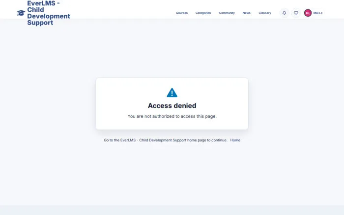 Access denied | EverLMS - Child Development Support