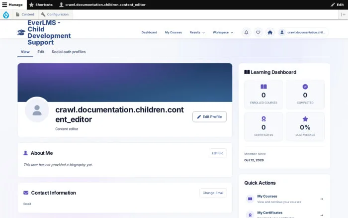 crawl.documentation.children.content_editor | EverLMS - Child Development Support