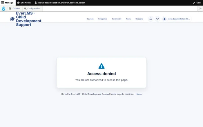 Access denied | EverLMS - Child Development Support