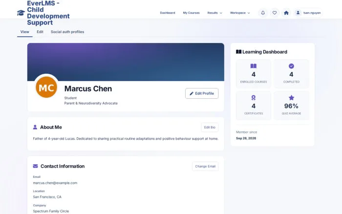 Marcus Chen | EverLMS - Child Development Support