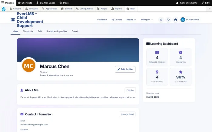 Marcus Chen | EverLMS - Child Development Support