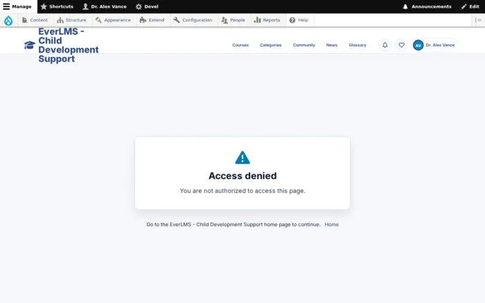 Access denied | EverLMS - Child Development Support