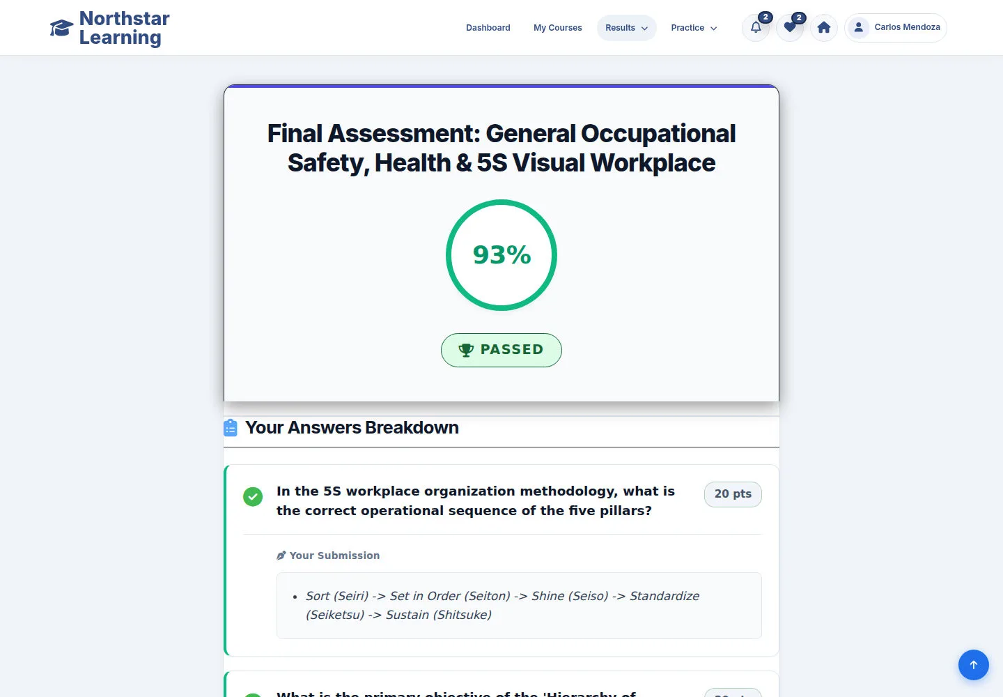 Read a Passed result
