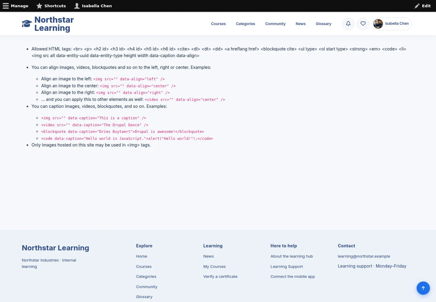 Read the editor's format help