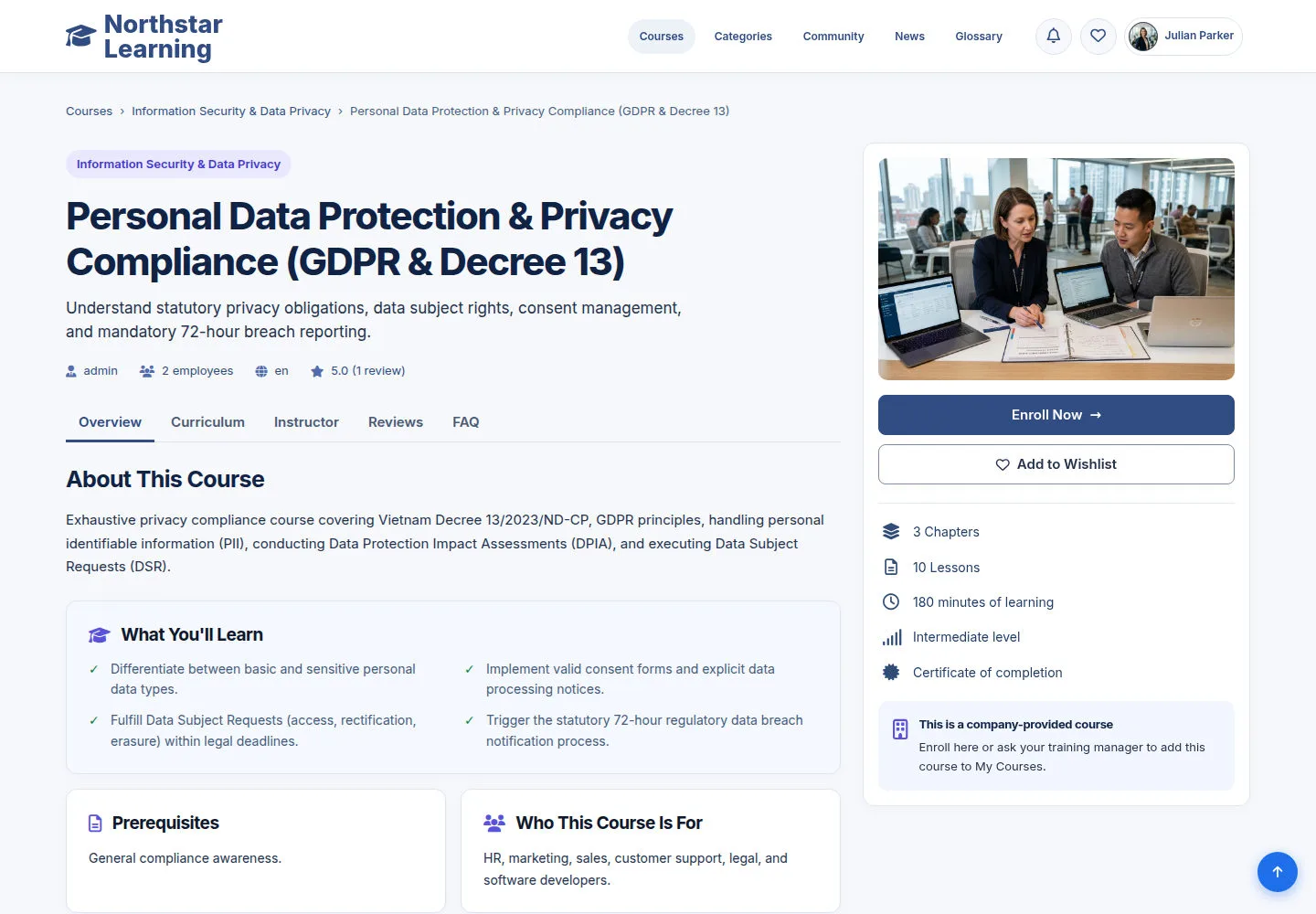Compare the public Course after authoring