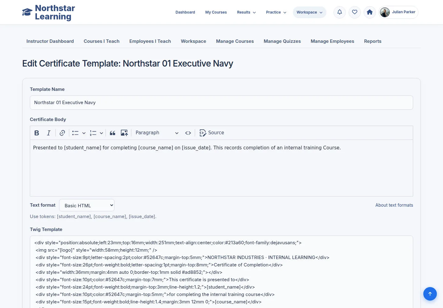 Update the template and its branding assets