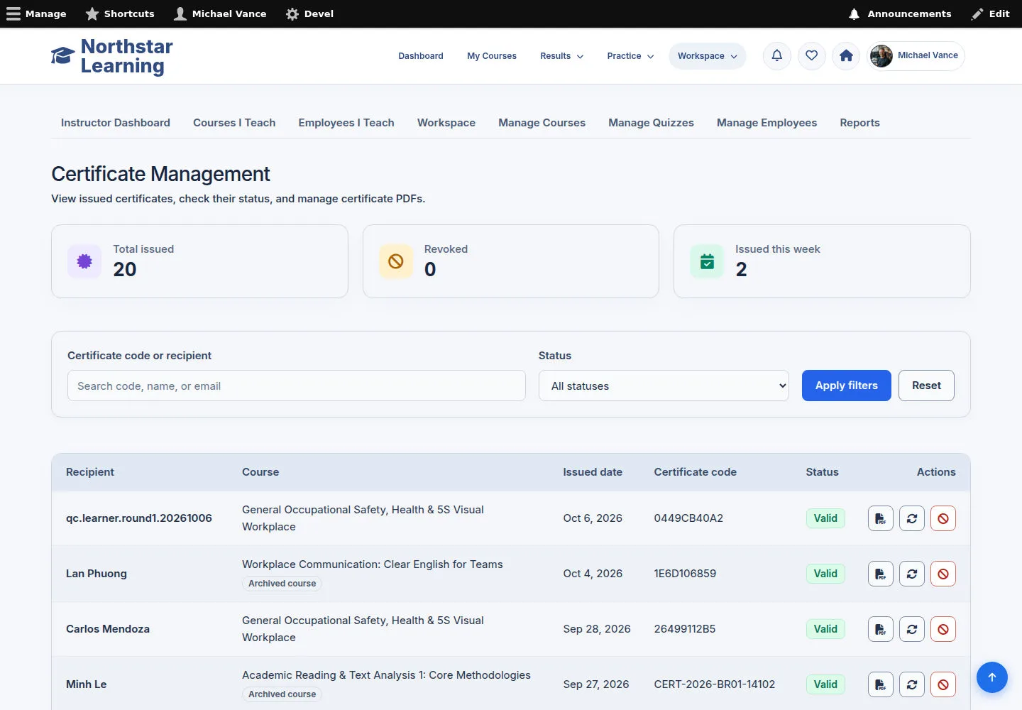 Find a record in Certificate Management