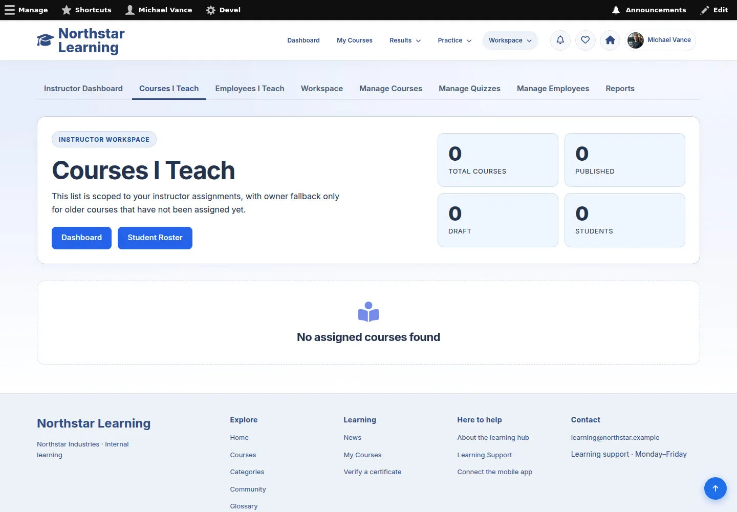Open Courses I Teach when permitted