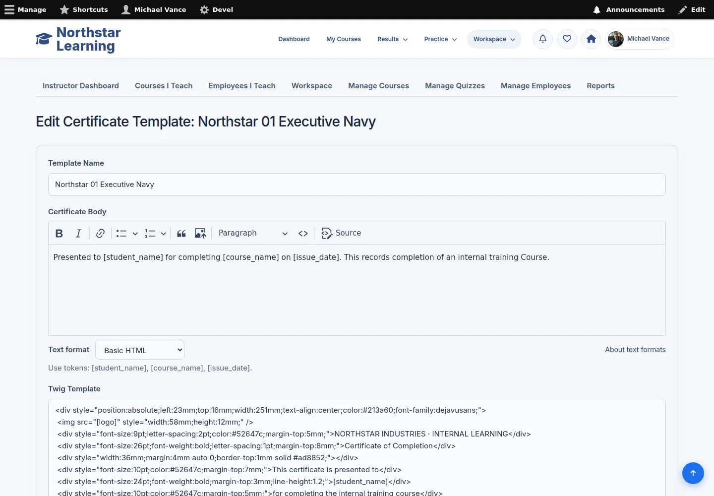 Update the template and its branding assets