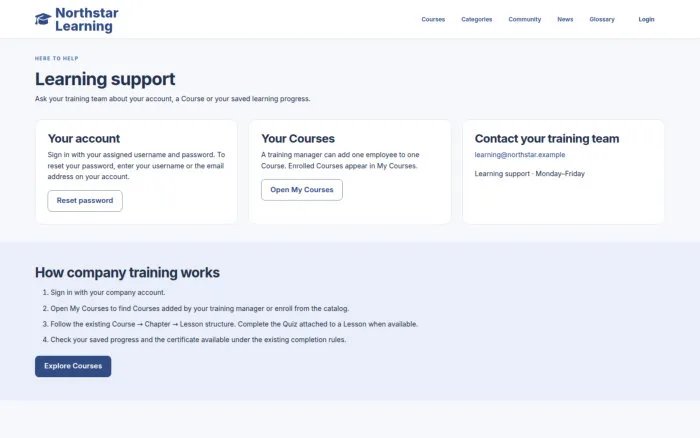 Learning support