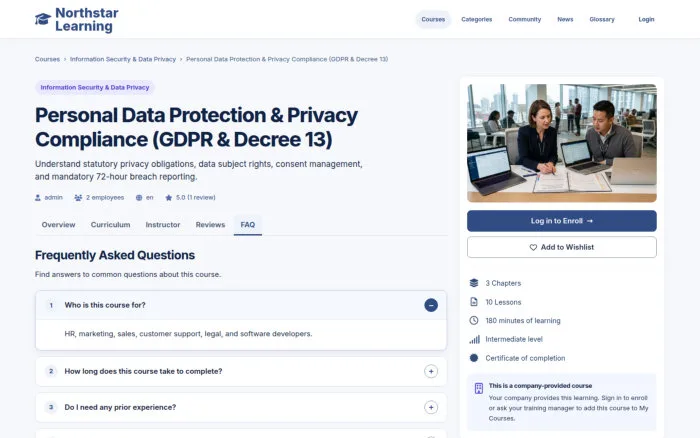 Personal Data Protection & Privacy Compliance (GDPR & Decree 13)