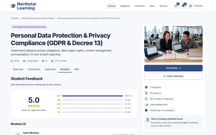 Personal Data Protection & Privacy Compliance (GDPR & Decree 13)