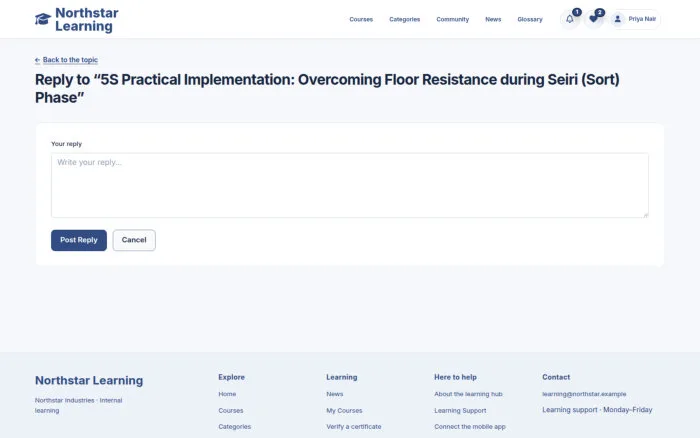 Reply to “5S Practical Implementation: Overcoming Floor Resistance during Seiri (Sort) Phase”