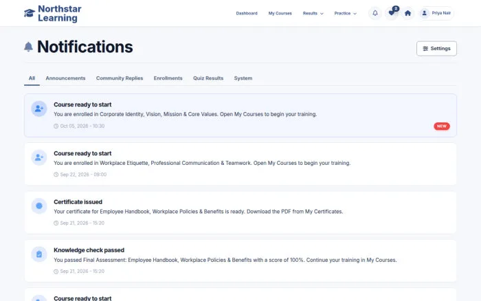Notifications