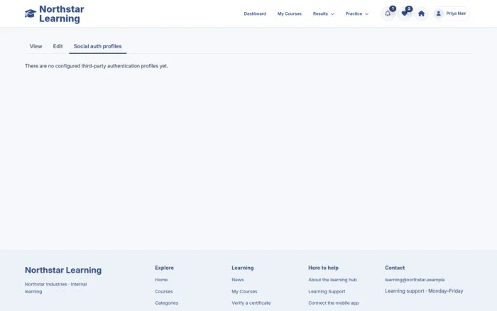 Own native profile → Linked Accounts → Manage Connections