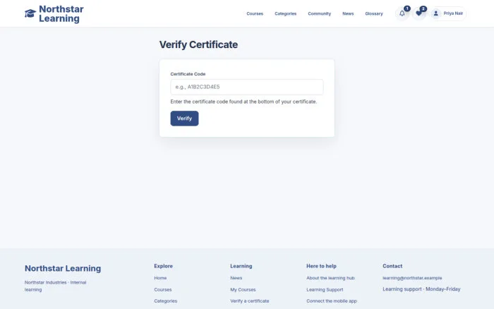 Verify Certificate