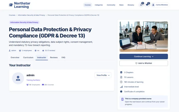 Personal Data Protection & Privacy Compliance (GDPR & Decree 13)