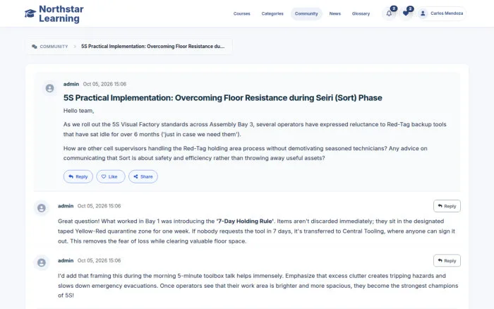 5S Practical Implementation: Overcoming Floor Resistance during Seiri (Sort) Phase